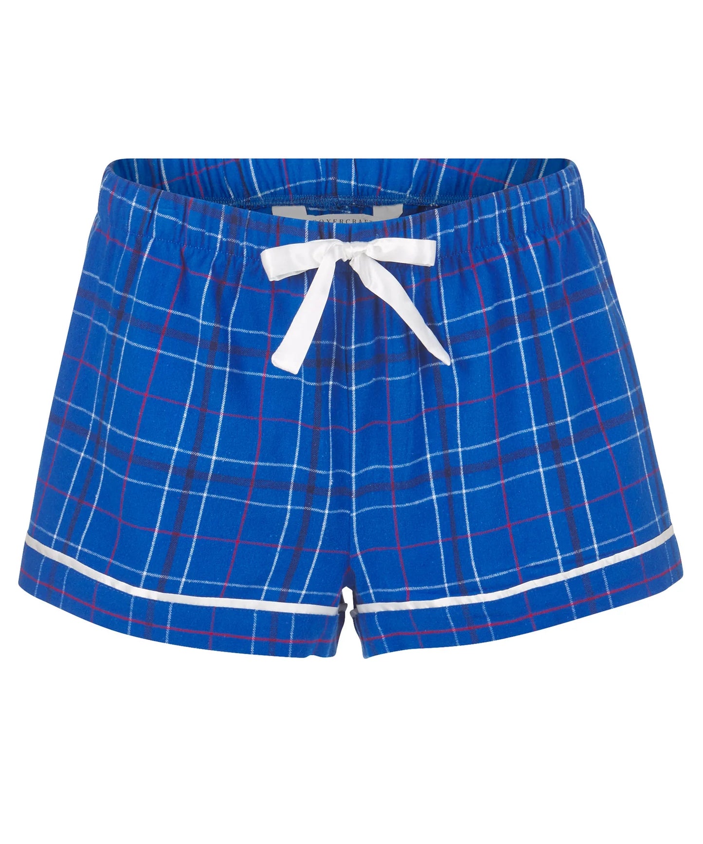 Flannel Shorts in Royal / Blue