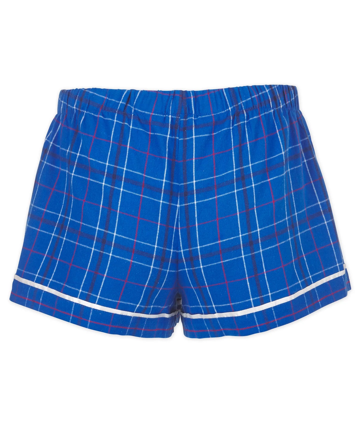 Flannel Shorts in Royal / Blue