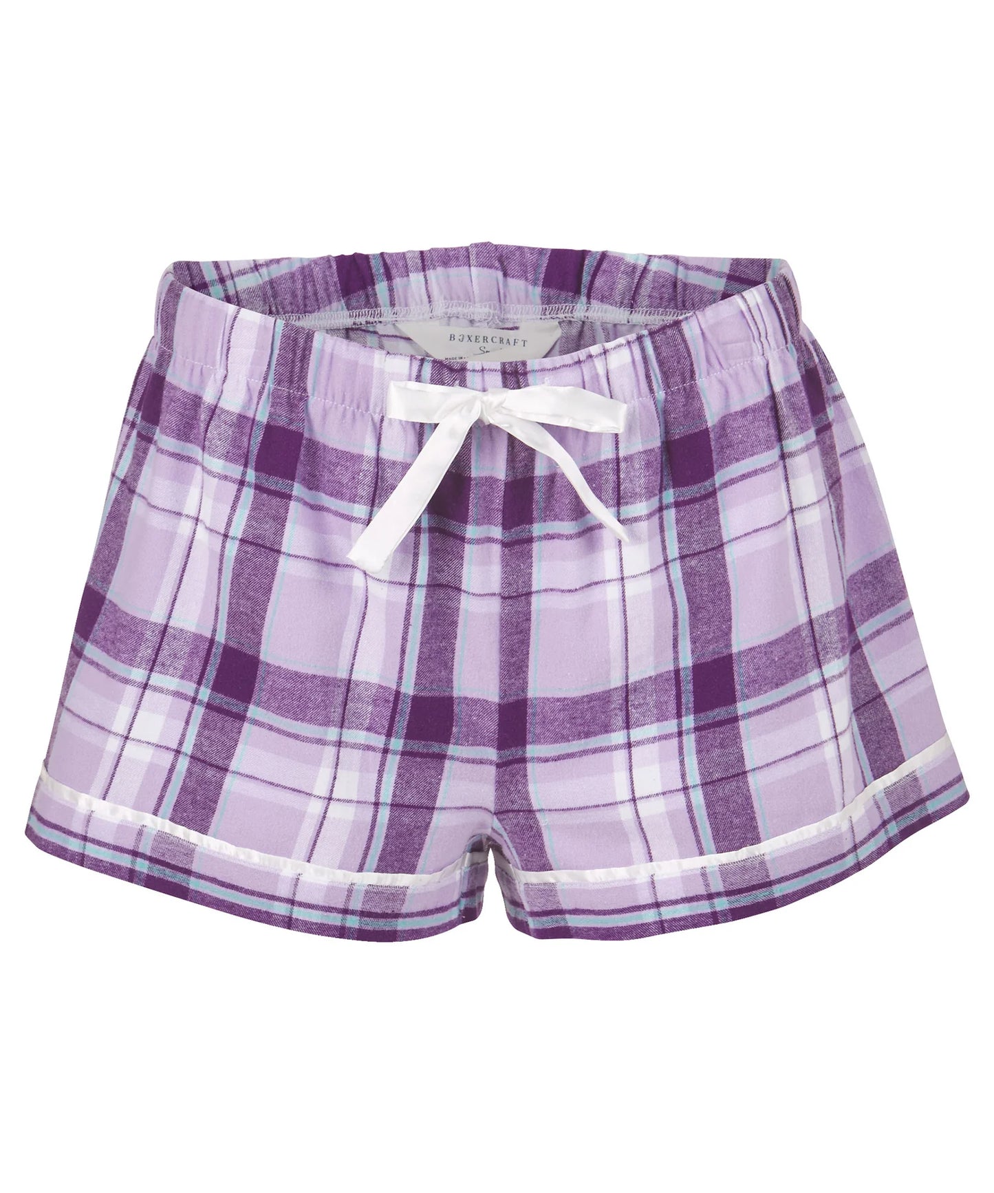 Flannel Shorts in Lavender