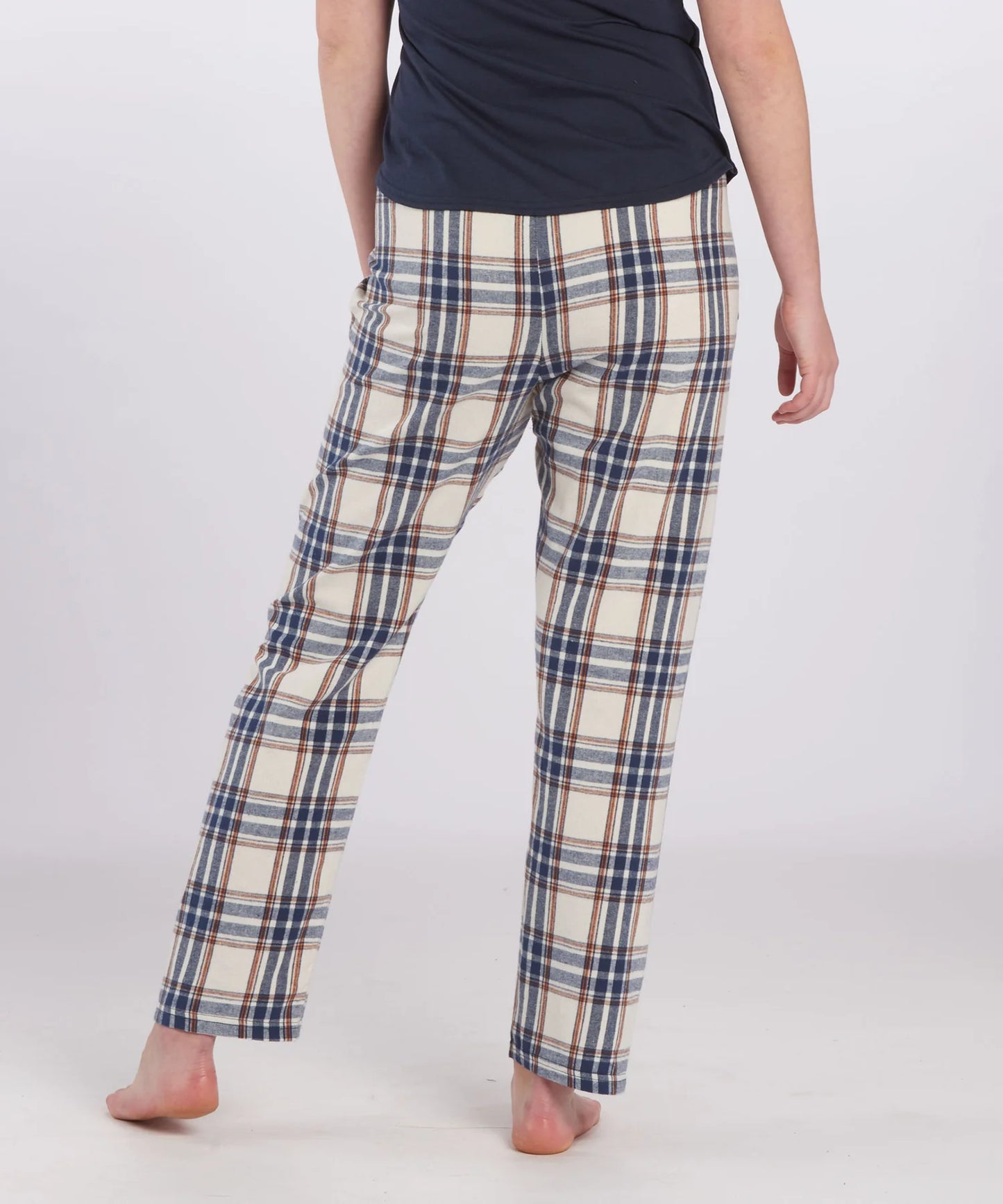 Flannel Pants in Indigo / Rust