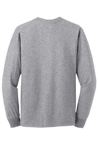 Jerzees Unisex long sleeve T Shirt in Athletic Grey