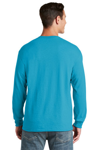 Jerzees Unisex long sleeve T Shirt in Carolina Blue
