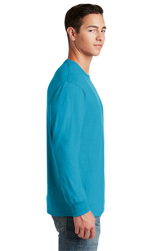 Jerzees Unisex long sleeve T Shirt in Carolina Blue