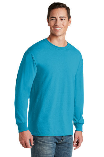 Jerzees Unisex long sleeve T Shirt in Carolina Blue