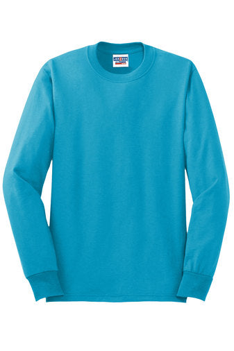 Jerzees Unisex long sleeve T Shirt in Carolina Blue