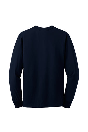 Jerzees Unisex long sleeve T Shirt in Navy