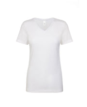 Load image into Gallery viewer, Next Level Ideal V Neck T Shirt in White