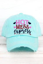 Load image into Gallery viewer, Hot Mess Express embroidered Cap in Mint