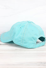 Load image into Gallery viewer, Good Vibes Only embroidered Cap in Mint