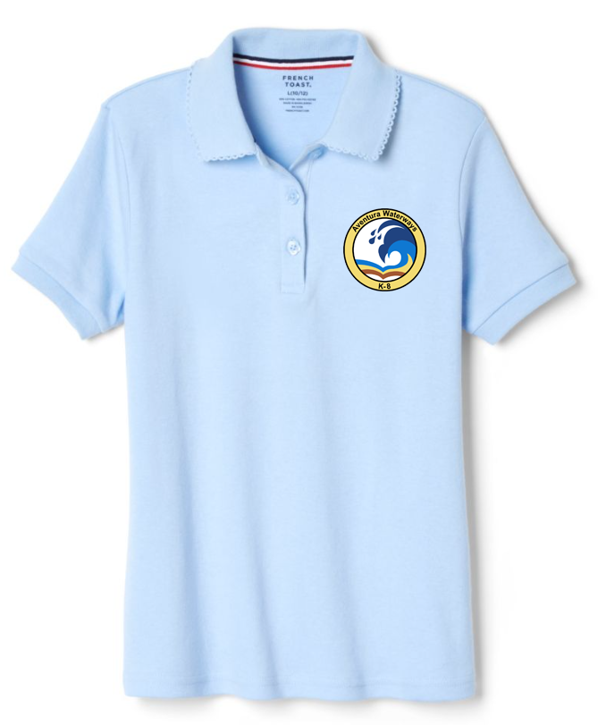 LIGHT BLUE GIRLS POLO