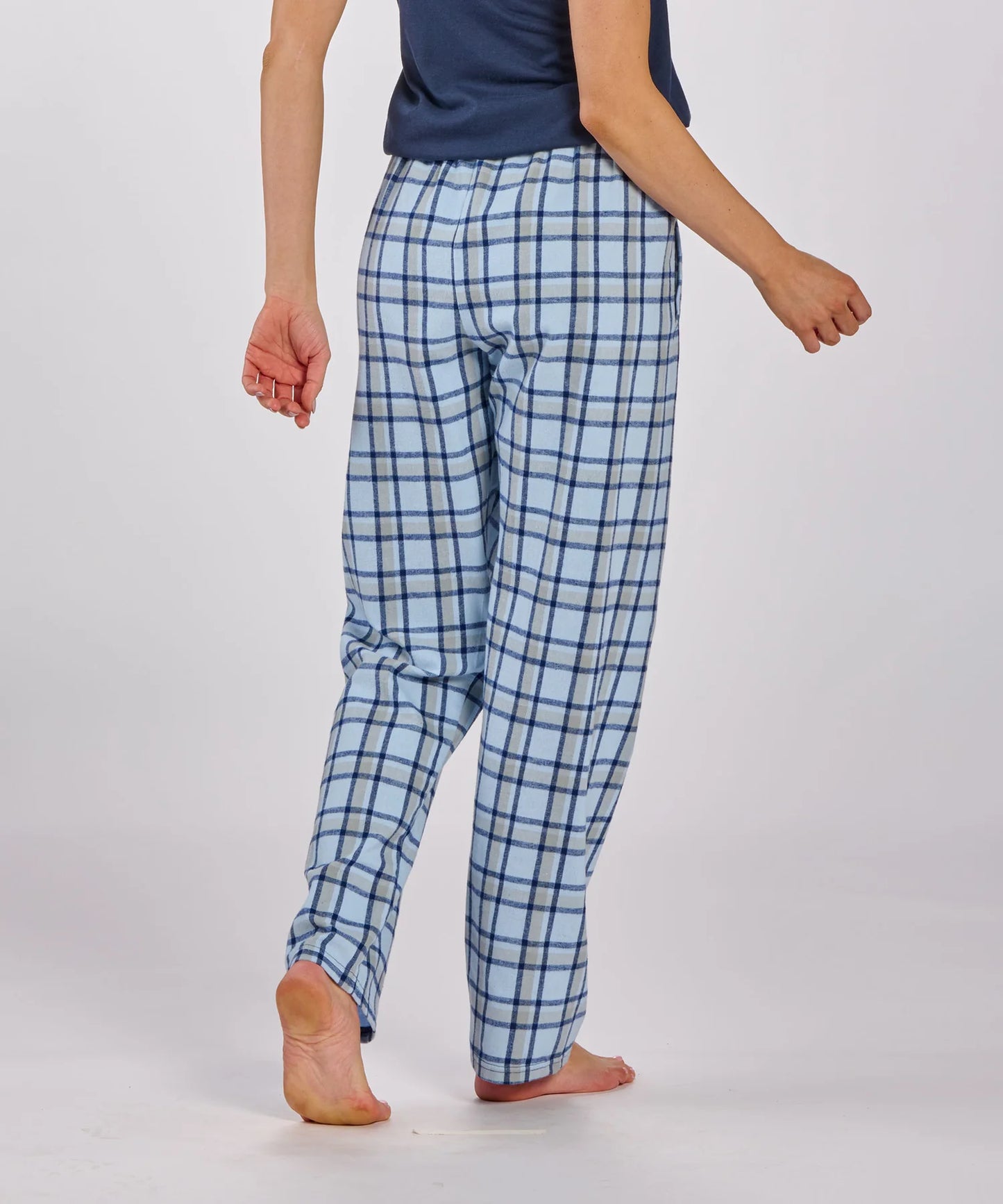 Flannel Pants in Heritage Carolina Blue / Garnet