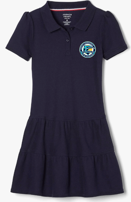 David Lawrence Jr K-5 Girls Polo Dress in Navy