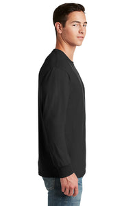 Jerzees Unisex long sleeve T Shirt in Black