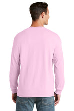 Load image into Gallery viewer, Jerzees Unisex long sleeve T Shirt in Pink
