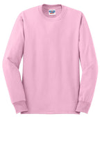 Load image into Gallery viewer, Jerzees Unisex long sleeve T Shirt in Pink