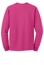 Load image into Gallery viewer, Jerzees Unisex long sleeve T Shirt in Cyber Pink