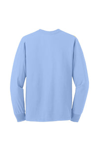 Jerzees Unisex long sleeve T Shirt in Light Blue
