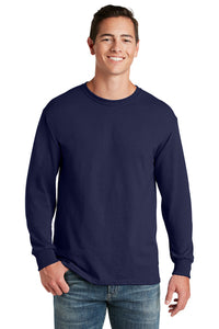 Jerzees Unisex long sleeve T Shirt in Navy