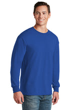 Load image into Gallery viewer, Jerzees Unisex long sleeve T Shirt in Royal Blue