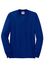 Load image into Gallery viewer, Jerzees Unisex long sleeve T Shirt in Royal Blue