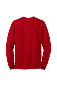 Jerzees Unisex long sleeve T Shirt in Red