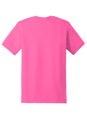 Gildan 5000 Heavy Cotton T Shirt in Safety Pink