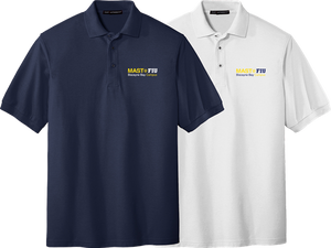 Cotton Polo in Navy