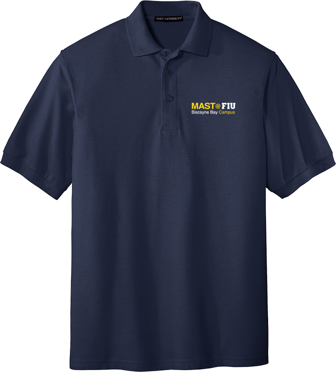 Cotton Polo in Navy