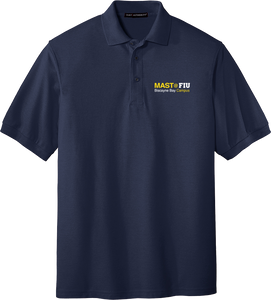 Cotton Polo in Navy