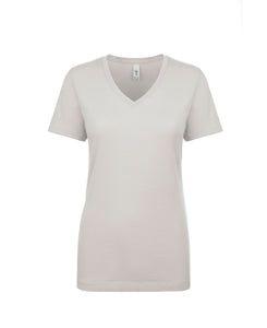 Next Level Ideal V Neck T Shirt in Raspberry