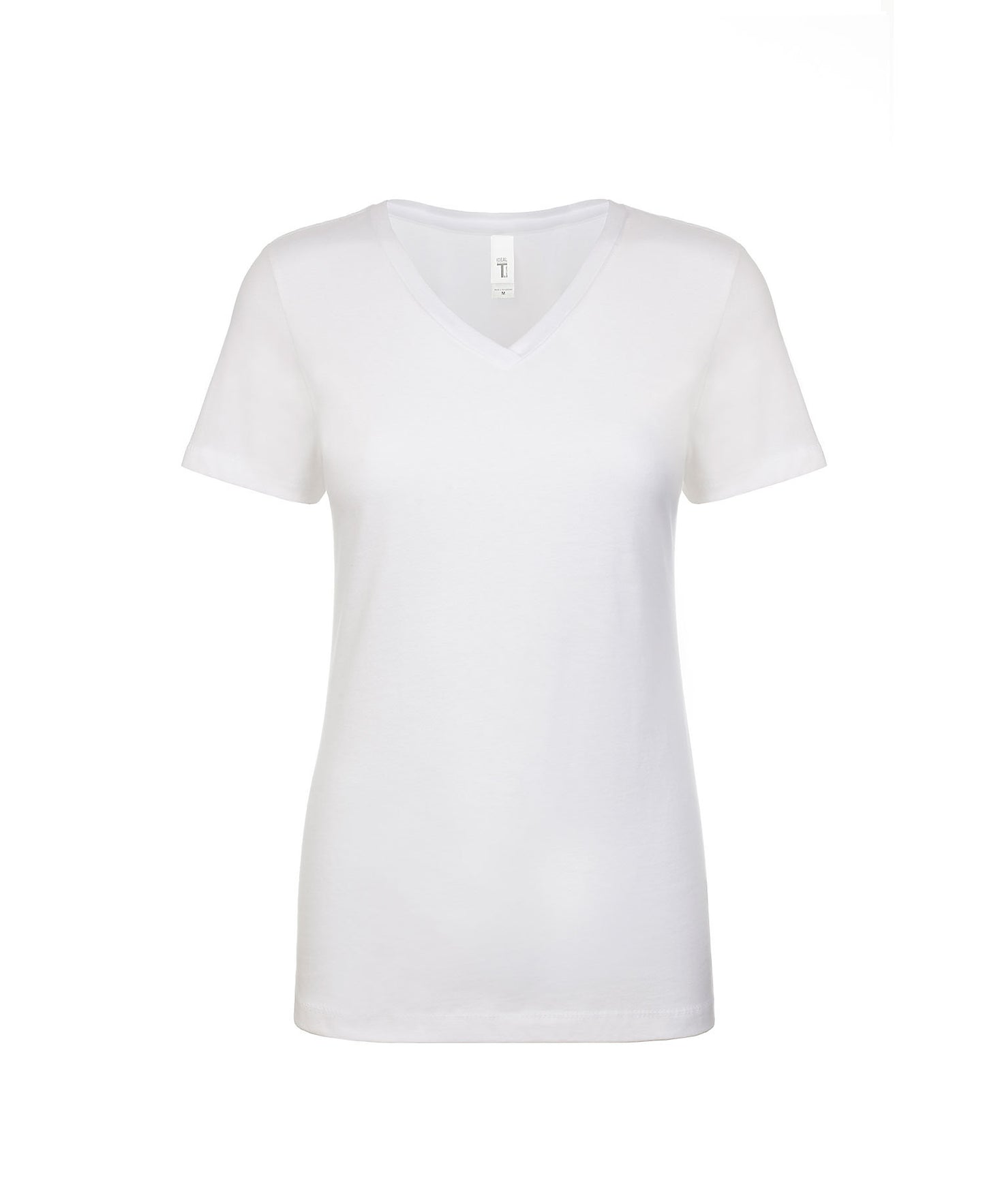 Next Level Ideal V Neck T Shirt in Black
