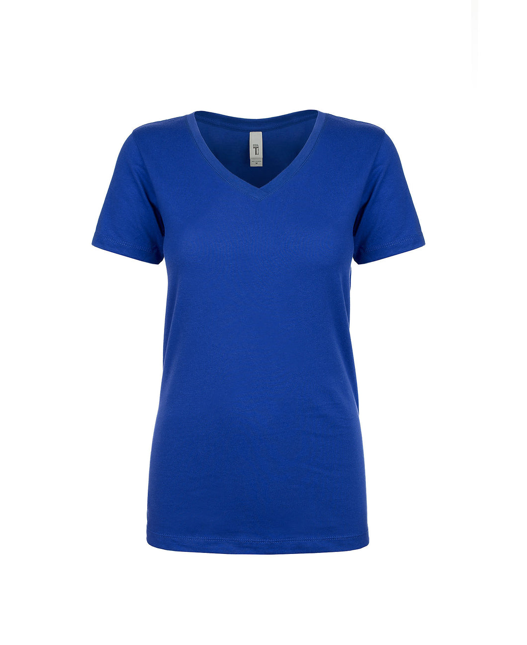 Next Level Ideal V Neck T Shirt in Royal Blue