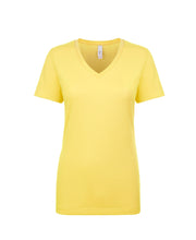 Load image into Gallery viewer, Next Level Ideal V Neck T Shirt in Banana Yellow
