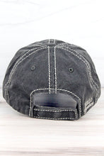 Load image into Gallery viewer, Hello Sunshine Distressed Cap in Black