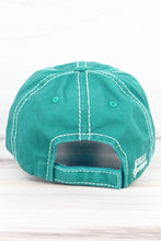 Load image into Gallery viewer, Hello Sunshine Distressed Cap in Turquoise