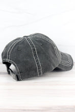 Load image into Gallery viewer, World&#39;s Best Dog Mom Distressed Cap in Black